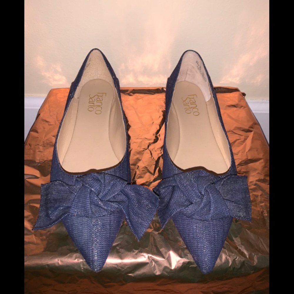 Denim flats